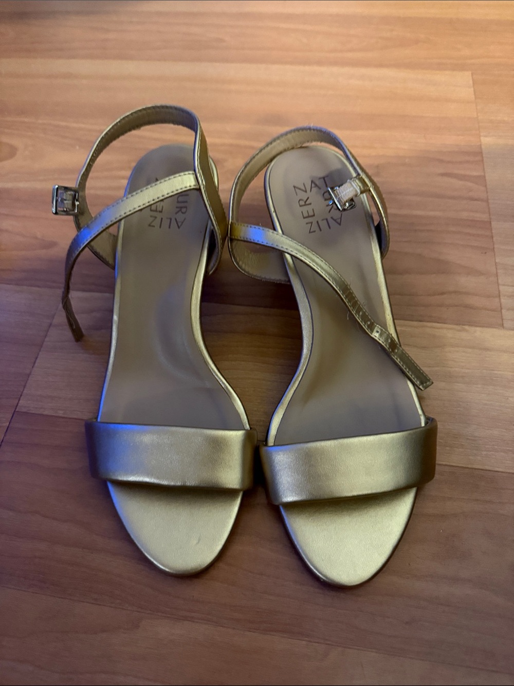 Naturalizer Metallic Gold Slingback Sandals